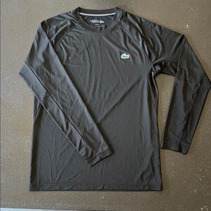 Lacoste Men's Charcoal Long Sleeve Tee